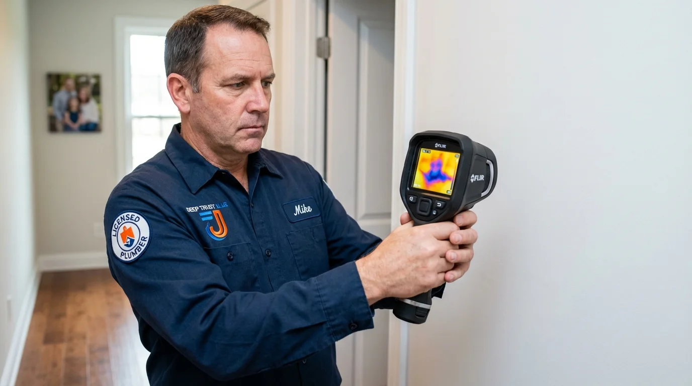 Thermal imaging leak detection by Johns Plumbing LLC in Iola